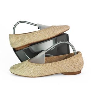 Woven Straw Ballet Flats - Natural